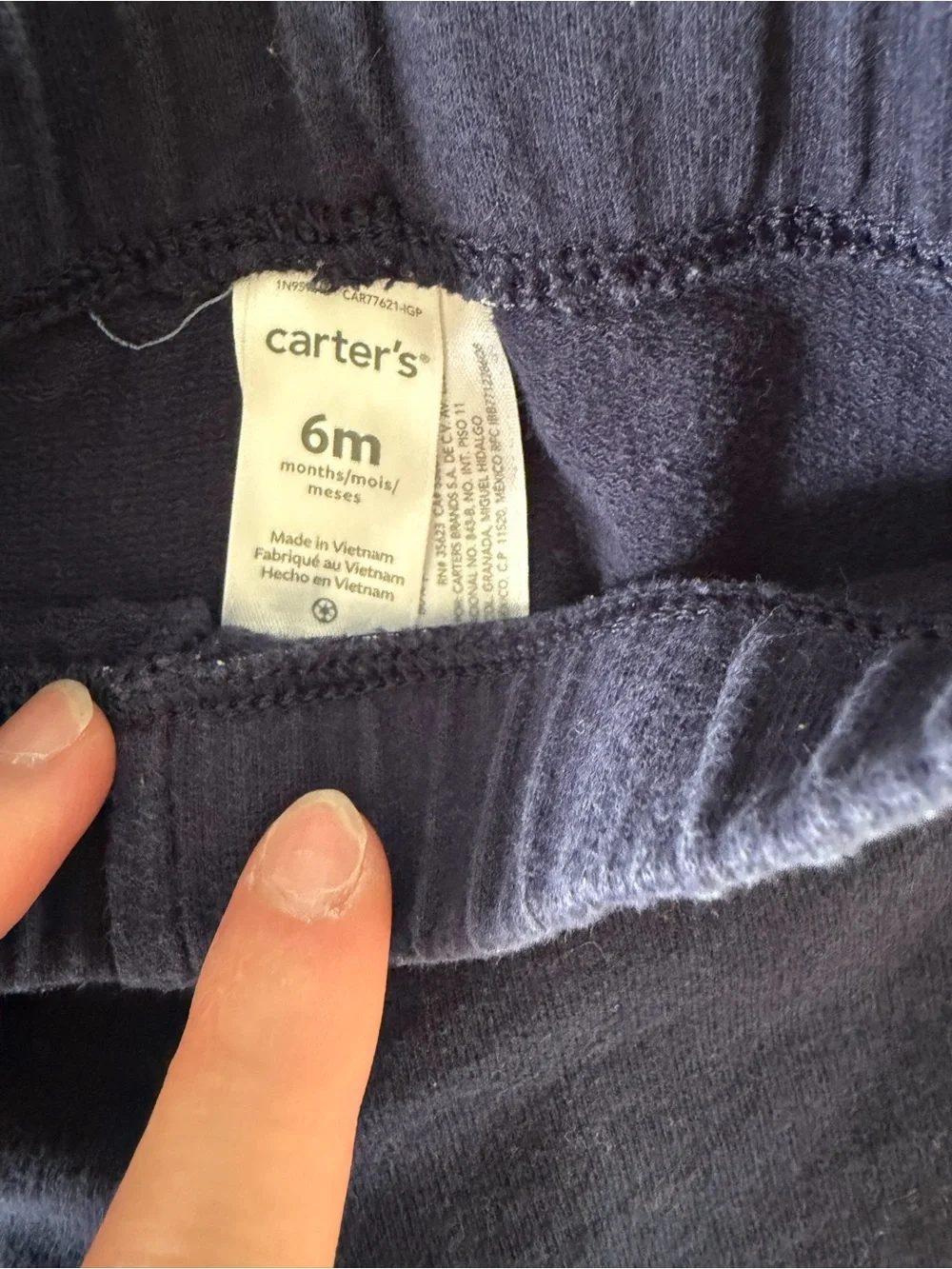 Carter's Navy Elastic Waist Knit Joggers